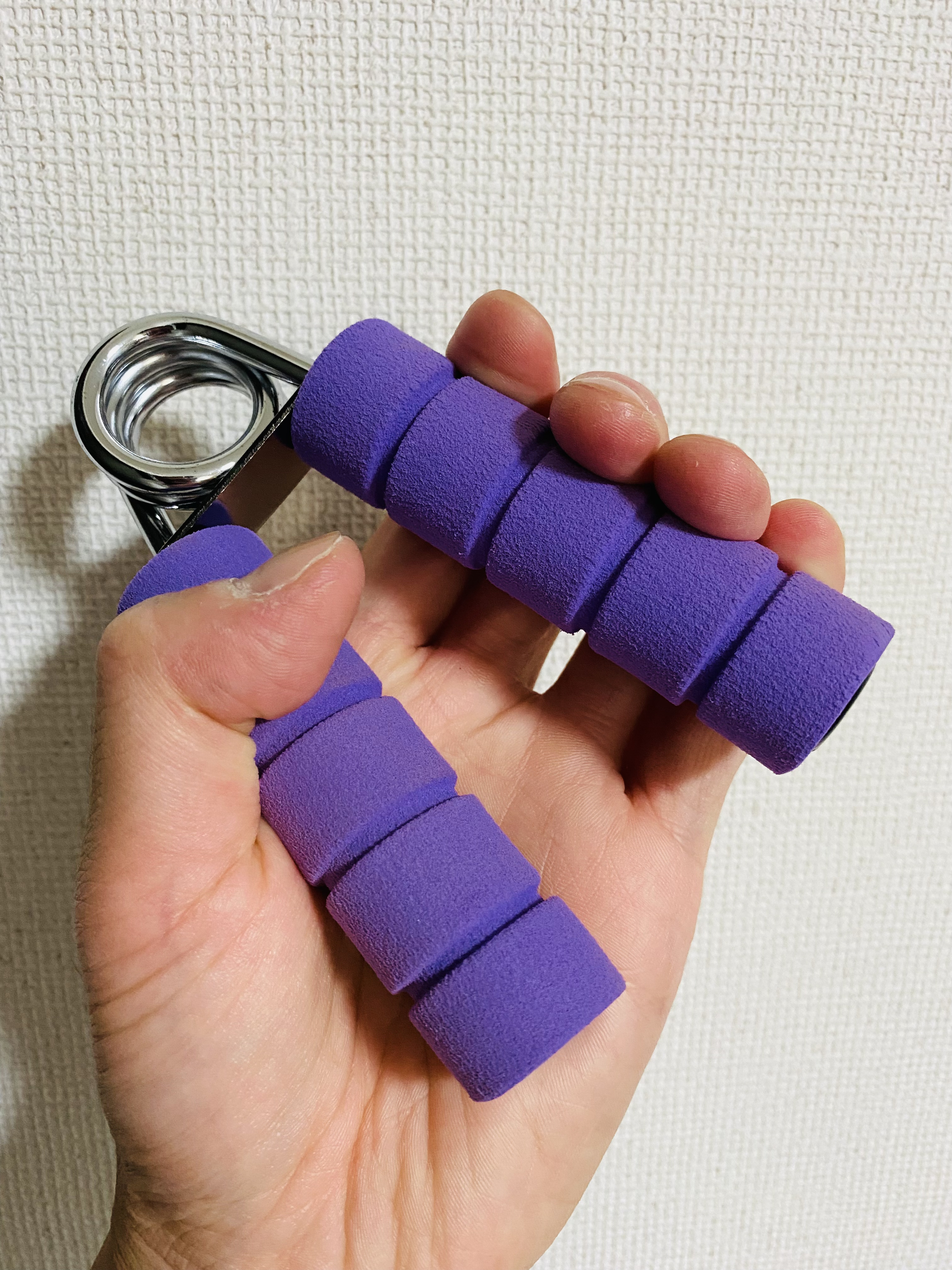 握力 ハンドグリップ トレーニング リハビリ ゴルフ ボルダリング ハンド グリップ  パープル purple カラー 30 kg(30kg)  thumbnail 2