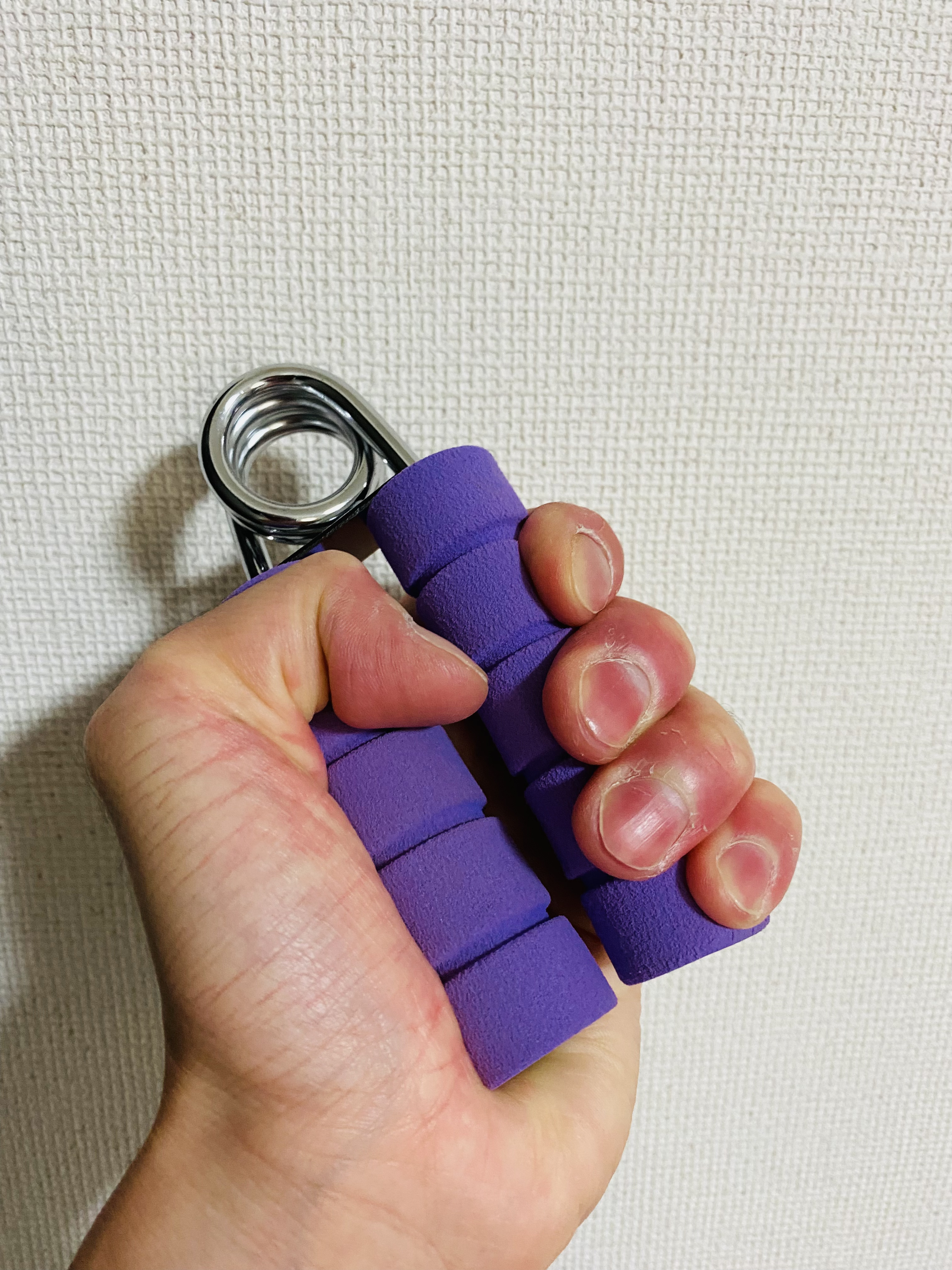 握力 ハンドグリップ トレーニング リハビリ ゴルフ ボルダリング ハンド グリップ  パープル purple カラー 30 kg(30kg)  thumbnail 3